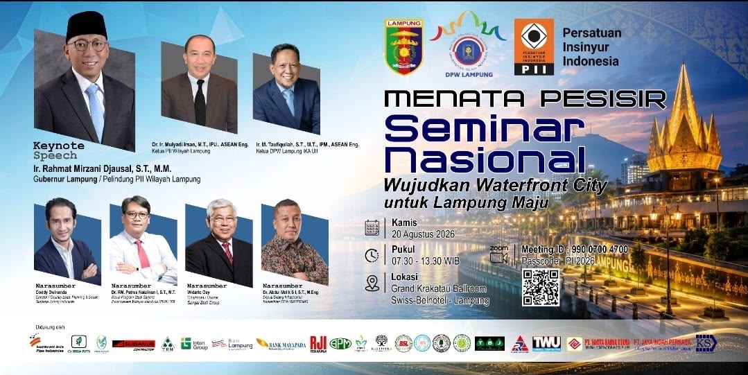 Seminar Nasional “Menata Pesisir” Bahas Konsep Waterfront City untuk Lampung Maju